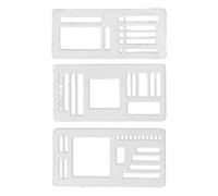 Lueear Stencils for Journaling - Daily Record Template | Drawing Stencils for Space Organizers Journal Scrapbook Creative Journalers Students Markers Pencils