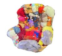 Lueear Stuffed Animal Storage Chair Cover,2-in-1 Transparent Beanbag Toy Holder Seat | Waterproof Stuffed Animal Bean Bag Chair for Indoors Apartment Bedroom Dormitory Nursery Playroom Reading Corner