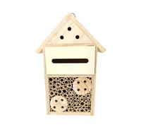 Luejnbogty Bee Bricks Wooden Bee Hotel Bee Hive for Gardens Bee Brick for Solitary Bees Beekeeping House for Lawn