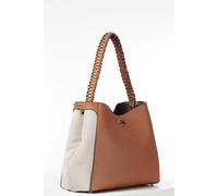 Luella Grey 'adriana' Woven Handle Hobo In Camel Camel One Size