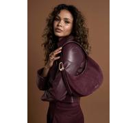 Luella Grey 'blythe' Scoop Shoulder Bag In Burgundy Burgundy