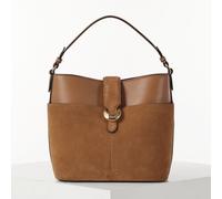 Luella Grey Indra Medium Bucket Crossbody BLACK