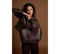 Luella Grey 'lillie' Whipstitch Tote In Purple Purple