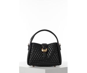 Luella Grey 'maggie' Black Weave Crossbody Black