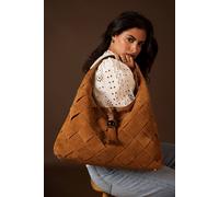 Luella Grey 'pandora Weave' Slouch Hobo In Camel Camel