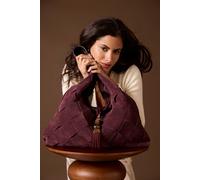 Luella Grey 'pandora Weave' Slouch Hobo In Purple Purple