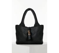 Luella Grey 'saskia' Large Woven Tote In Black Black