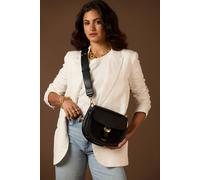 Luella Grey 'venetia' Saddle Crossbody In Black Black