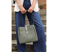 Luella Grey Women's 'Flora' Weave Hobo in Khaki Luella Grey Khaki