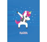 Luella: Unicorn Notebook Personal Name Wide Lined Rule Paper | Notebook The Notebook For Writing Journal or Diary Women & Girls Gift for Birthday, For Student | 162 Pages Size 8.5x11inch