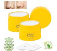 Luelle Deep Cleansing Pore Strips, Blackhead Remover Mask 60 pcs, Black head Remover Peel off Mask, Nose Plants Pore Cleanser Purifying Face Mask for Nose & Face (2pcs)