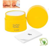 Luelle Deep Cleansing Pore Strips,Blackhead Remover Mask 60 pcs, Black head Remover Peel off Mask,Nose Plants Pore Cleanser Purifying Face Mask for All Skin Types (1 Set)