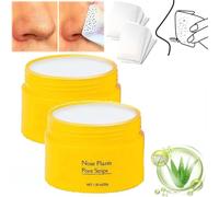 Luelle Pore Strips, Luelle Blackhead Remover, Blackhead Mask with 60 PCS Strips, Black head Remover Peel off Mask, Deep Cleansing Pore Strips, Nose Plants Pore Cleanser Purifying Face Mask (2 Pcs)