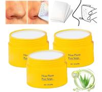 Luelle Pore Strips, Luelle Blackhead Remover, Blackhead Mask with 60 PCS Strips, Black head Remover Peel off Mask, Deep Cleansing Pore Strips, Nose Plants Pore Cleanser Purifying Face Mask (3 Pcs)