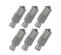 Luer Lock Adapter - 6 Piece Luer Lock Extension Adapter Set | Precision Thread Sealing Metal Extensions for Laboratory Car Agriculture Workshop