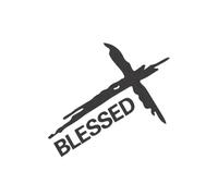 LUEVYM Jesus Blessed Graphics Decor Decal Auto(Carbon Fiber,72x50cm)