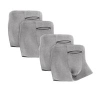 LUEXBOX Pocket Underwear for Men with Secret Hidden Pocket, Travel Boxer Briefs, 2 Packs (Grey), Grey 4 Pack, L