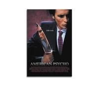 LUEXUHEY American Psycho Horror Movie Poster Canvas Wall Art Prints for Living Room Bedroom Modern Home Wall Decor Gift 12x18inch(30x45cm) Unframe-style