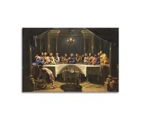 LUEXUHEY Last Supper Leonardo Da Vinci Religious Religion Faith Vintage Poster Canvas Wall Art Prints for Living Room Bedroom Modern Home Wall Decor Gift 12x18inch(30x45cm) Unframe-style
