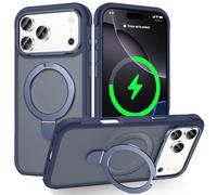 Lufanbis Designed for iPhone 2025 Pro Case with Magnetic Stand, [Military Drop Protection][Great Grip Feeling] Matte Translucent Back Slim Shockproof Phone Cover for iPhone 2025 Pro 6.3", Blue