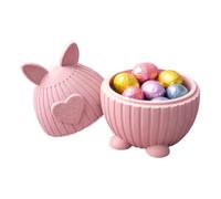 Lufaze Sweet Bowl, Cute 3D Printed Box in the Shape of an Easter Bunny - Candy Jar for the Office - for Parties at Home as well as for Table Kitchen Holidays Snacks Sugar