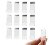 Lufdegim 12 Pcs Vinyl Shelf Record Wall Mount Display, Self-Adhesive No Drill Acrylic Album Storage Hanger, Clear Holder for CD Collection Magazine Home Office Decoration