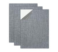 Lufdegim 3Pcs Canvas Repair Patches, 20cmX30cm Waterproof Fabric Patch Self-Adhesive Fabric Repair Tape for Tents, Bags, Boat Cover, Knapsack, Patio (Grey)