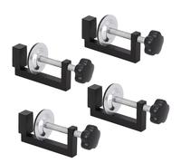 LUFEIS 4 PCS G Clamps for Woodwork, Outdoor Sofa Rattan Garden Furniture Clamps, Mini Bar Clamp, Adjustable Aluminum Alloy C Clamp, Universal Desk Clamp for Woodworking, Welding, Building and DIY