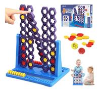 LUFEIS 4 Spin Board Game, 2 Players Strategy Board Game for Adults or Kids, Classic Four in a Row Game with Upgraded Spinning Gameplay, 4 in a Row Games for Travel Party Friends Gathering