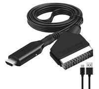 LUFEIS All-in-One SCART to HDMI Video Audio Converter - USB Cable, HD 720P/1080P SCART to HDMI Cable for HDTV, Monitor, Projector, VHS VCR, DVD Player
