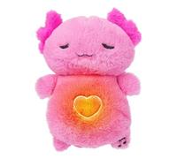 LUFEIS Anxiety Relief Axolotl, Soothing Breathing Stuffed Animal with Music Lights & Breathing Motion, Calming Relief Plush Toy for Newborns, Regular Breathing for Kids Adults Sleeping