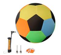 LUFEIS Indoor Football, Soft Indoor Football Size 4 for Kids, Silent Soccer Ball for Inside House, The House Ball with Pump and Net Bag for Kids to Practice Dribbling and Juggling Skills