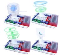 LUFEIS Science Experiments for Kids, 4 In 1 Electronics Kit for Kids, DIY Electronics Exploration Kit, Electric Circuit Building Game, Fun STEM Educational Toy for Boys and Girls