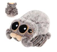 LUFEIS Spider Plush Doll, Cute Spider Stuffed Animal Toy, Cartoon Plush Spiders Stuffed Toy with Big Eyes, Halloween Party Favors for Kids, Soft Snuggly Playtime Companions for Children, 6.3 inch