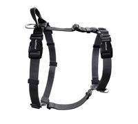 LufeLux Non Restrictive Large Dog Harness, Easy Walk Freedom No Pull Harness, Keep Balance, Lightweight, Neck Buckle, Back and Front Lesh Clips, Every Part is Adjustable for Perft Fit, Black
