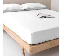 Luff Bamboo Silk Deep Fitted Sheet - Ultra-Soft, Cozy, and Breathable - Sustainable, Antibacterial, and Vegan-Friendly Luxury Bedding (White, Single)