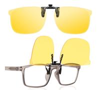 LUFF Flip Up Clip On Sunglasses Polarized for Prescription Glasses,8g