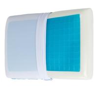 Luff Mayfair Cooling Gel Memory Foam Pillow, Firm Support for Side & Back Sleepers, Bamboo Cover, Size: 60 x 40cm