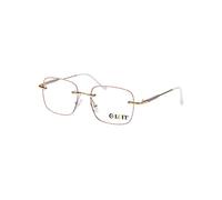 LUFF Rimless Reading Glasses for Women Blue Light Blocking,Fashion Metal Computer Readers,Lightweight and comfort, HD Frameless Eyeglasses Anti Eyestrain(Gold)(4.0X)