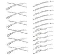 LUFFLOK 18 Pcs Silver Hair Clips, Hair Slides for Women and Girls, Hair Grips for Party Costumes, Bobby Pins Sparkly Hair Accessories Suitable for Everyday Work and Life (18 Pcs)