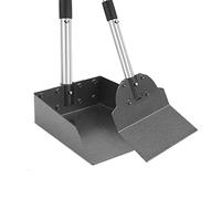 LUFFWELL Dog Pooper Scooper, Metal Tray & Spade with 38.2" Long Handle