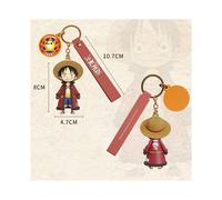 (Luffy) Original One Piece Luffy Tony Tony Chopper Figure Toys Keychain Cute Anime Monkey D Luffy PVC Figurine