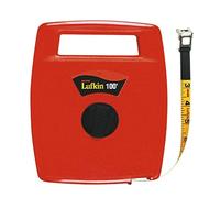 Lufkin 706L Measuring Device, Fiberglass Tape, 1/2-Inch Wide, 100-Feet Long, High Impact ABS Case and Drum, Easy-to-Read Markings, Blaze Orange