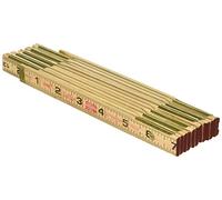 Lufkin Crescent Wood Rule, 6' Brass Ext, Black, Brown - X46SLN