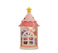 LUFOFOX Stuffed Animal Storage Tube with Door, Transparent PVC Plush Storage Organizer, Vertical Stuffy Storage Holder for Nursery Play Room (Christmas Tree Style, 1-Layer)