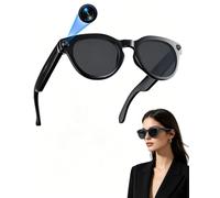 Lufor Smart Glasses with Camera, 1200P HD Video Recording with Object Recognition, Open-Ear Audio, Real-Time Translation & Voice Assistant for Vlogging, Travel & Meetings