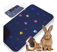 LuftPets Washable Guinea Pig Cage Liner for Midwest, Fast-Drying, Leakproof & Absorbent Rabbit Bedding for Indoor, Non-Slip Mat for Under Dog Crate & Floor, Waterproof Puppy Pad & Blanket