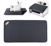 LUFTPETS Washable Rabbit Bedding Mat for Midwest (24"x47"), Waterproof Bunny Floor Mat, Absorbs Moisture & Odors, Comfortable & Anti-Slip Guinea Pig Cage Liner