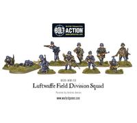Luftwaffe Field Divison Squad - 28mm Scale Metal Miniatures for Bolt Action by Warlord Games - Highly Detailed World War 2 Miniatures for Table-top Wargaming