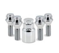 Lug bolts Compatible with Nissan Wheel Bolts M12 X 1.5 17mm Hex 26mm Locking Lug Nuts Key Alloy Fasteners Car Accessories